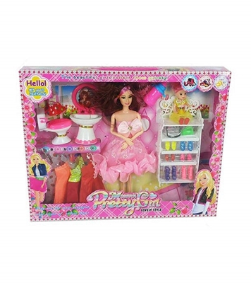 Buy Beauty Fashion and Stylish Barbie Doll With Dress & Accessories Online