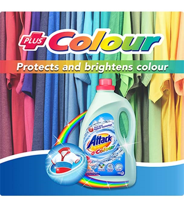 Buy Attack Liquid Detergent Bottle Plus Color 3.6 kg Online