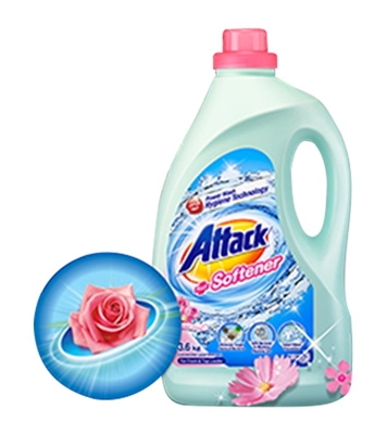 Buy Attack Liquid Detergent Bottle Plus Softener 3.6 kg Online
