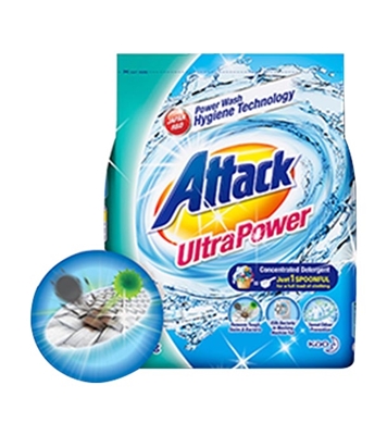 Buy Attack Detergent Powder Ultra Power 1600 gm Online