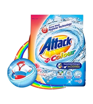 Buy Attack Detergent Powder Plus Color 1600 gm Online