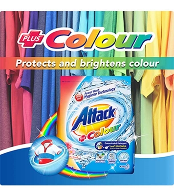Buy Attack Detergent Powder Plus Color 1600 gm Online