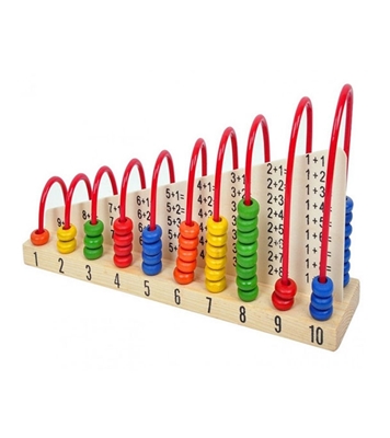 Buy Wooden Double-Sided Calculation Shelf Abacus Online