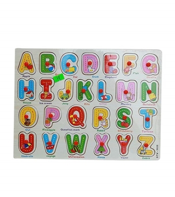 Buy Exclusive Wooden English Alphabet Set Puzzle Mat Online