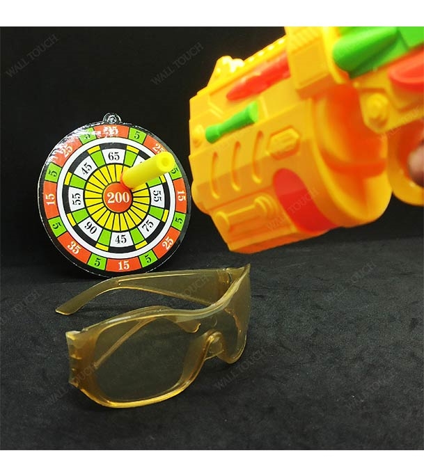 Buy Fires Foam Darts Shooter Plastic Soft Bullet Blaster Toy Gun With Suction Target Board Yellow Online