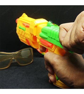 Buy Fires Foam Darts Shooter Plastic Soft Bullet Blaster Toy Gun With Suction Target Board Yellow Online