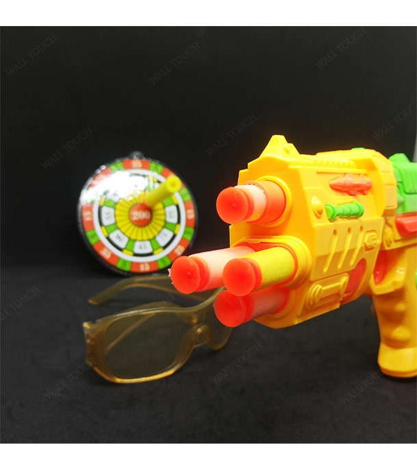 Buy Fires Foam Darts Shooter Plastic Soft Bullet Blaster Toy Gun With Suction Target Board Yellow Online