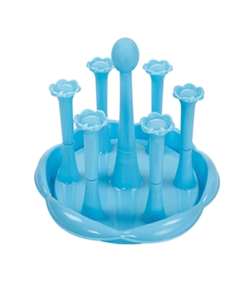 Buy Flower Glass Stand Light Blue Online