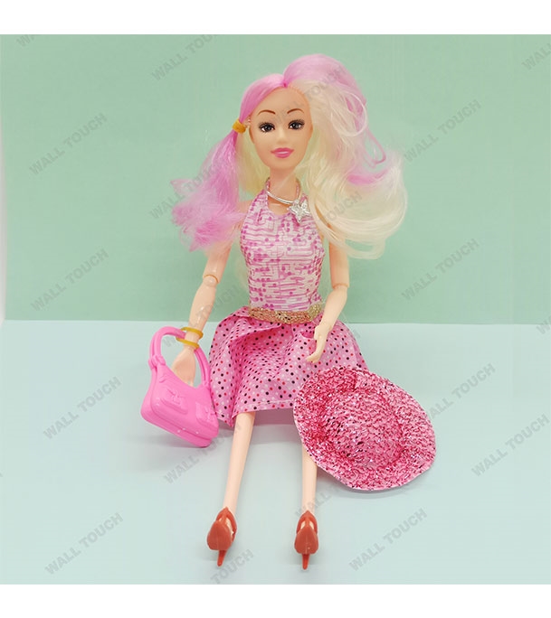 Buy Kid's Beauty Fashion Show Style Wonderful Barbie Doll Toy Pink Online