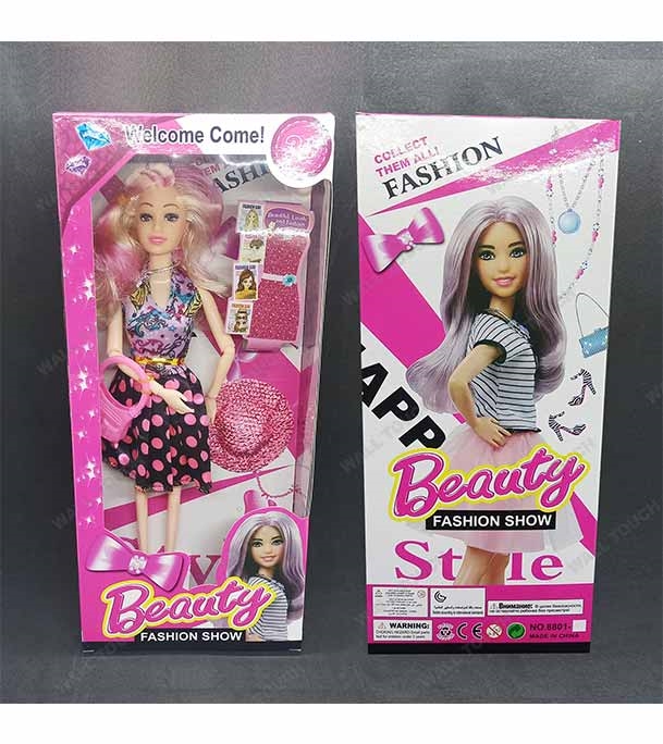 Buy Kid's Beauty Fashion Show Style Wonderful Barbie Doll Toy Black Online