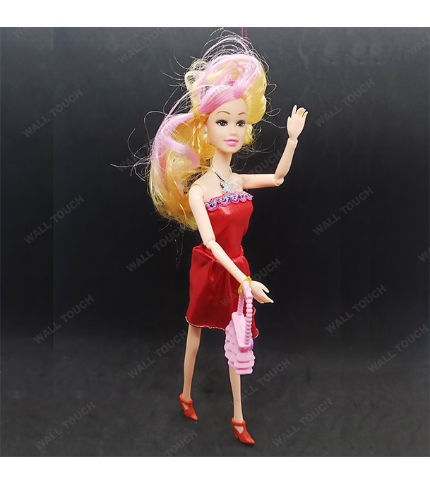 Buy Kid's Beauty Fashion Show Style Wonderful Barbie Doll Toy Red Online