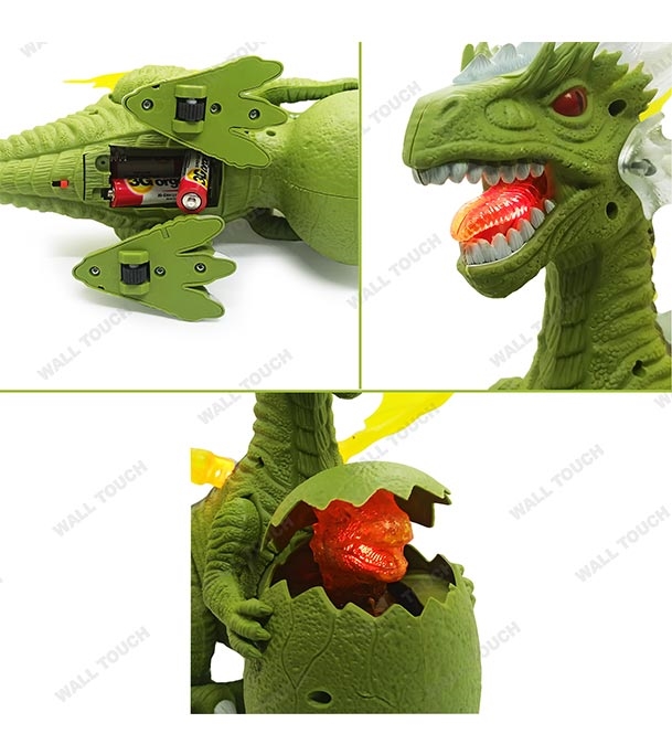 Buy Kid's Dinosaur Simulation Sound Toy Walking Dragon With Lights And Sounds Online