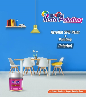 Picture of Rainbow Insta Painting with Paints for Interior 01 (Per Square Feet)