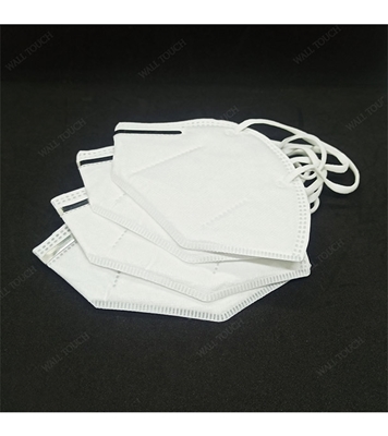 Buy 5 Layer Pack Folding KN95 Protective Mask With Steel Nose Clip White 1 pc Online