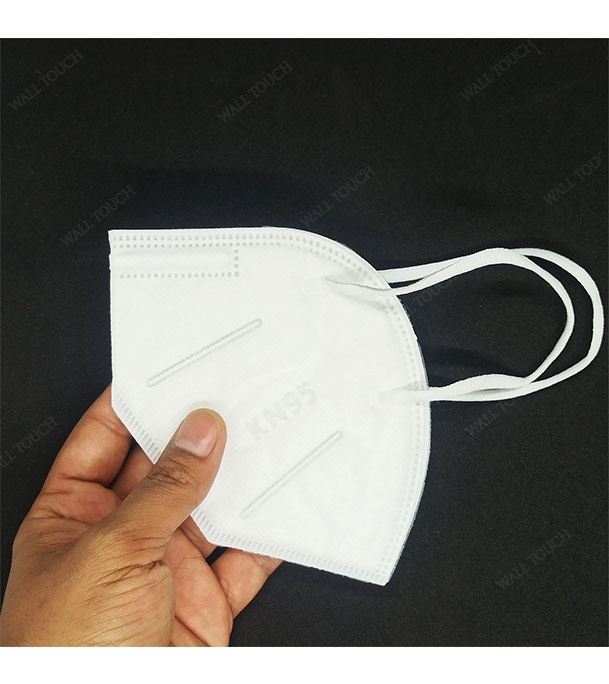 Buy 5 Layer Pack Folding KN95 Protective Mask With PVC Nose Clip White 1 pc Online