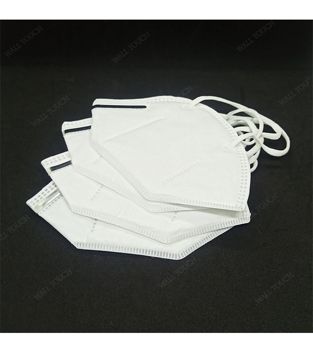 Buy 5 Layer KSL Folding KN95 Protective Mask With Steel Nose Clip White 10 pcs Online