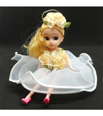 Buy Mini Doll Beautiful Dressed With Key Ring Online