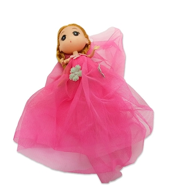 Buy Mini Doll Beautiful Dressed With Key Ring Pink Online