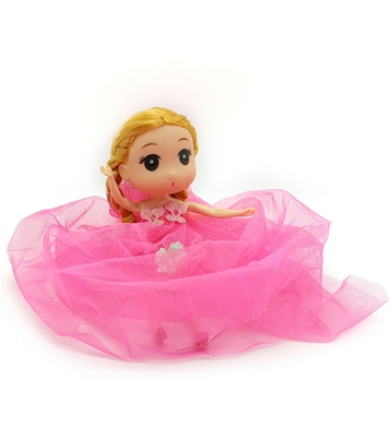 Buy Mini Doll Beautiful Dressed With Key Ring Pink Online