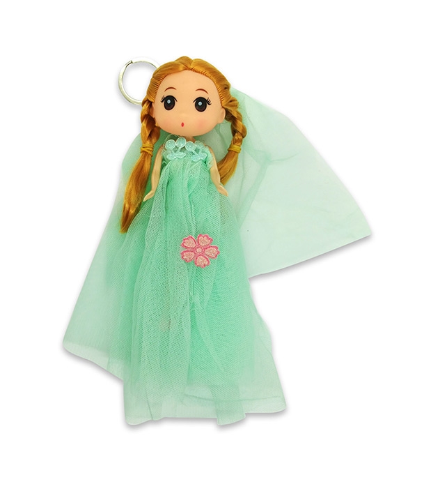 Buy Mini Doll Beautiful Dressed With Key Ring Ice Blue Online