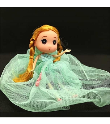 Buy Mini Doll Beautiful Dressed With Key Ring Ice Blue Online