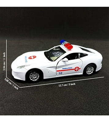 Buy Kid's Alloy Die cast Metal 1:32 Scale Rescue Police Toy Car Online