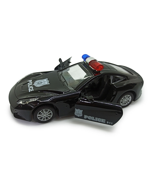 Buy Kid's Alloy Die cast Metal 1:32 Scale Rescue Police Toy Car Black Online