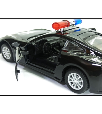 Buy Kid's Alloy Die cast Metal 1:32 Scale Rescue Police Toy Car Black Online