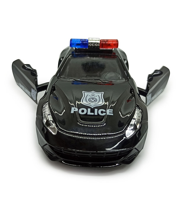 Buy Kid's Alloy Die cast Metal 1:32 Scale Rescue Police Toy Car Black Online