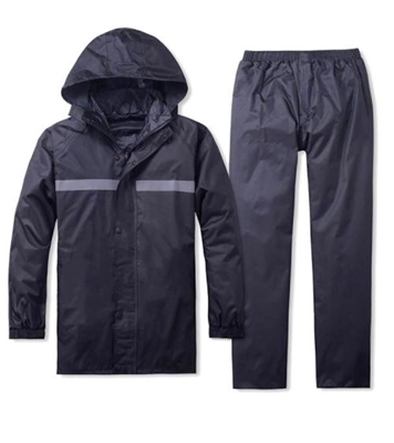 Buy Rain Coat Waterproof 3 Part Black Online at Best Price