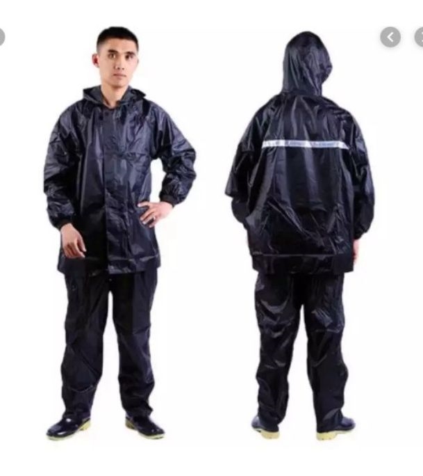 Buy Rain Coat Waterproof 3 Part Black Online at Best Price