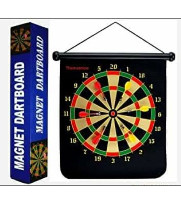 Buy Double Side Dart Board Game with 4 PCs Sharp Darts Online