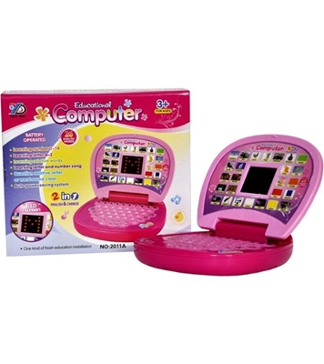 Buy Educational Computer ABC And 123 Learning Kids Toy Pink Online