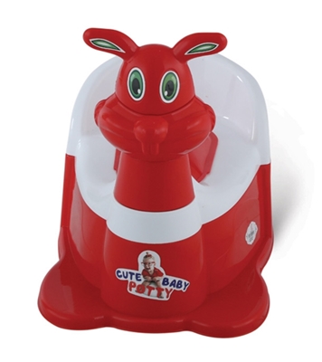 Picture of Bunny Portable Baby Potty Training Toilet (Chair, Seat, Step Stool) For Kids - Red