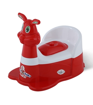 Picture of Bunny Portable Baby Potty Training Toilet (Chair, Seat, Step Stool) For Kids - Red
