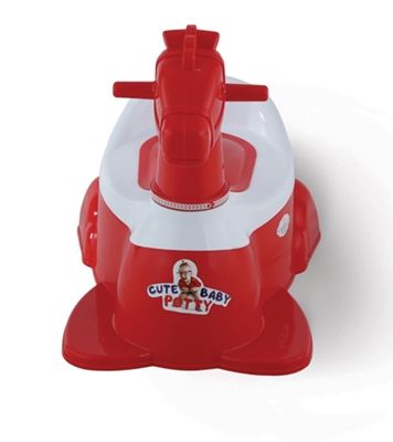 Picture of Horse Baby Potty Training Toilet (Chair, Seat, Step Stool) For Kids - Red