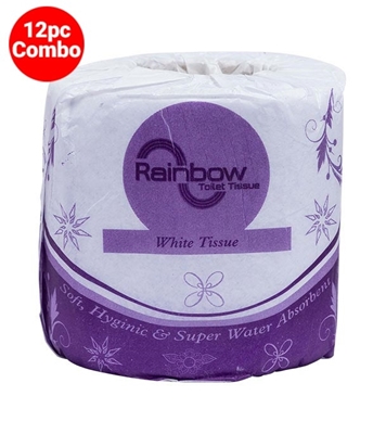 Buy Rainbow Toilet Tissue White 12 Pcs Combo Online at Best Price