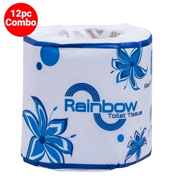 Buy Rainbow Toilet Tissue White 12 Pcs Combo Online at Best Price