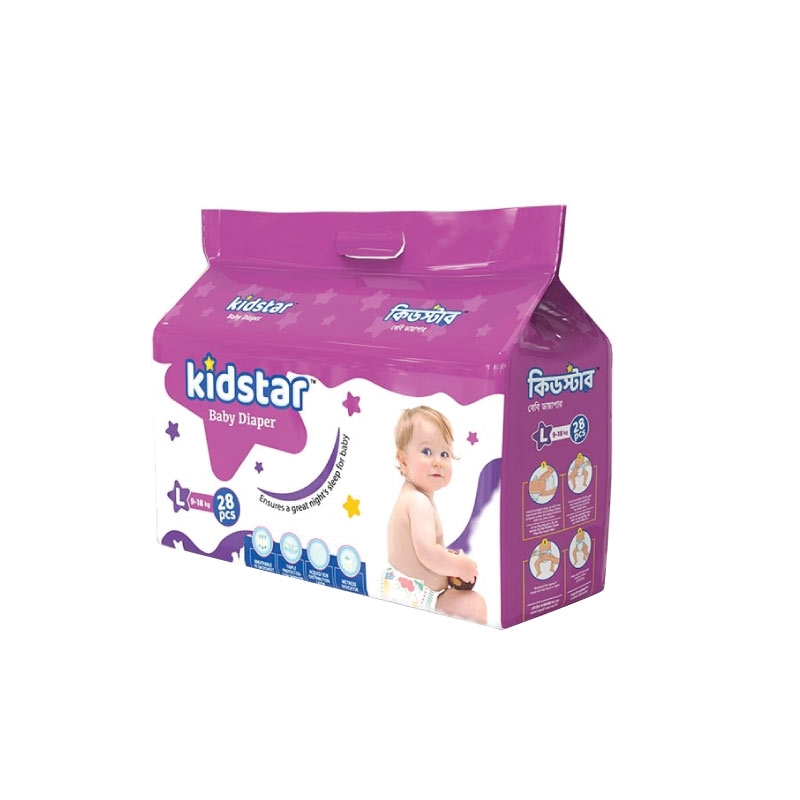 Buy Kidstar Baby Diaper Large 28 Pcs Online