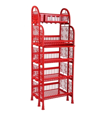 Buy Classic Queen Kitchen Rack With Tray 5 Step Red Online at Best Price