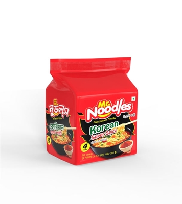 Buy PRAN Mr. Noodles Korean Super Spicy (62gmX4pcs) Online