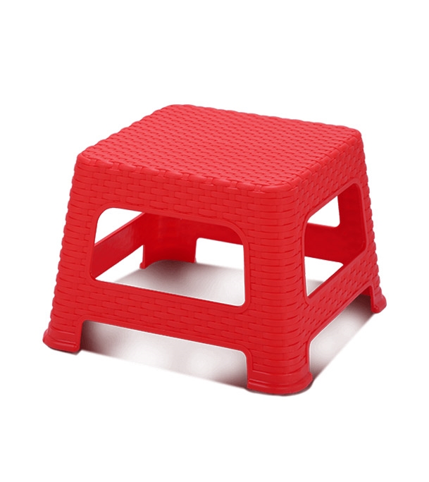 Cane Medium Stool Red