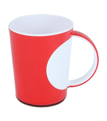 Buy Two Color Tea Mug White & Red mixed Online