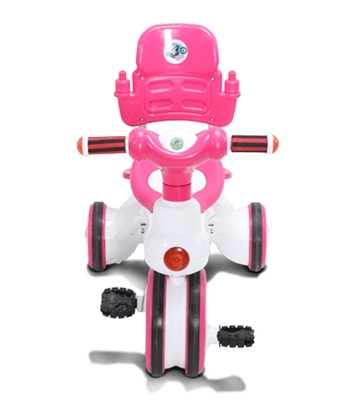 Jim & Jolly Rock Rider With Backrest-3Y-Pink 