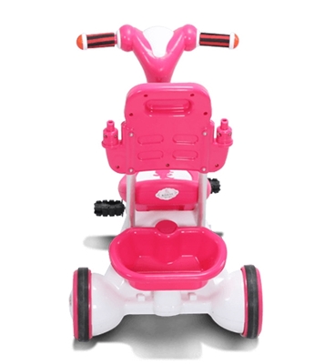 Jim & Jolly Rock Rider With Backrest-3Y-Pink 