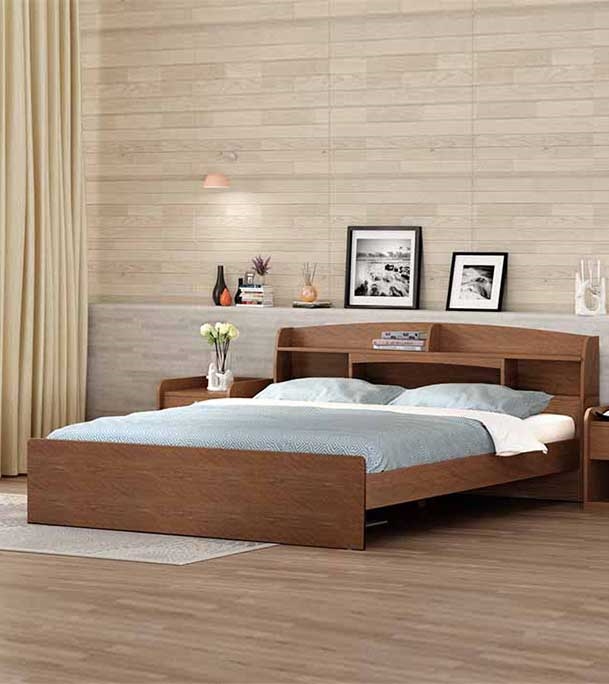 Buy Regal Laminated Board Venus King Bed Antique Online