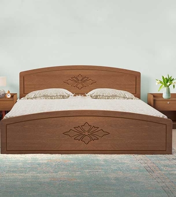 Buy Regal Laminated Board Sizzling Double Bed Antique Online
