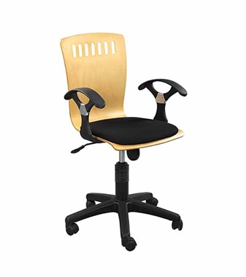Buy Regal Metal Swivel Chair Black Online