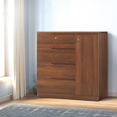 Buy Regal Laminated Board Wardrobe Antique Online