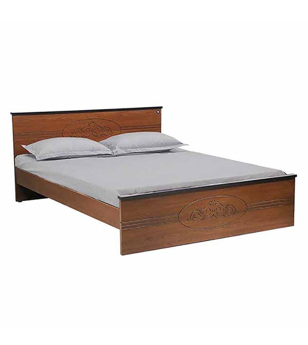 Buy Regal Flores Laminated Board Double Bed online at Best Price
